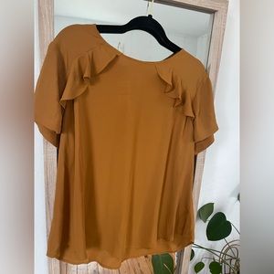 NWT Mustard Blouse